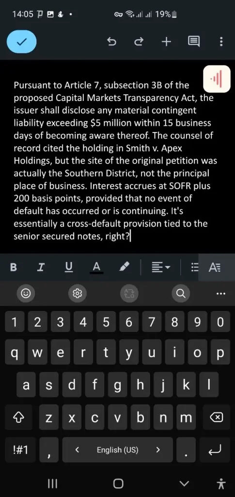 Notta vs VoiceDash: Meeting Transcription or AI Dictation 4 VoiceDash Legal Dictation