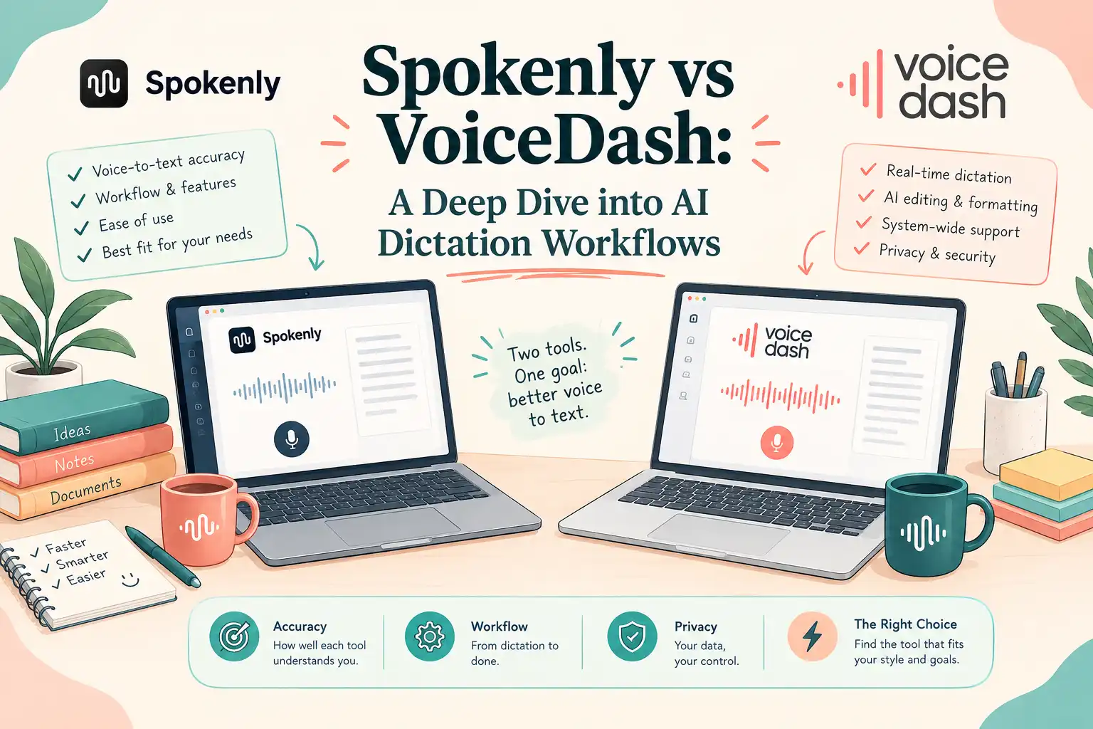 Spokenly vs VoiceDash (2026): Offline Dictation or Cross-Platform Voice-to-Text? 1 spokenly vs voicedash1