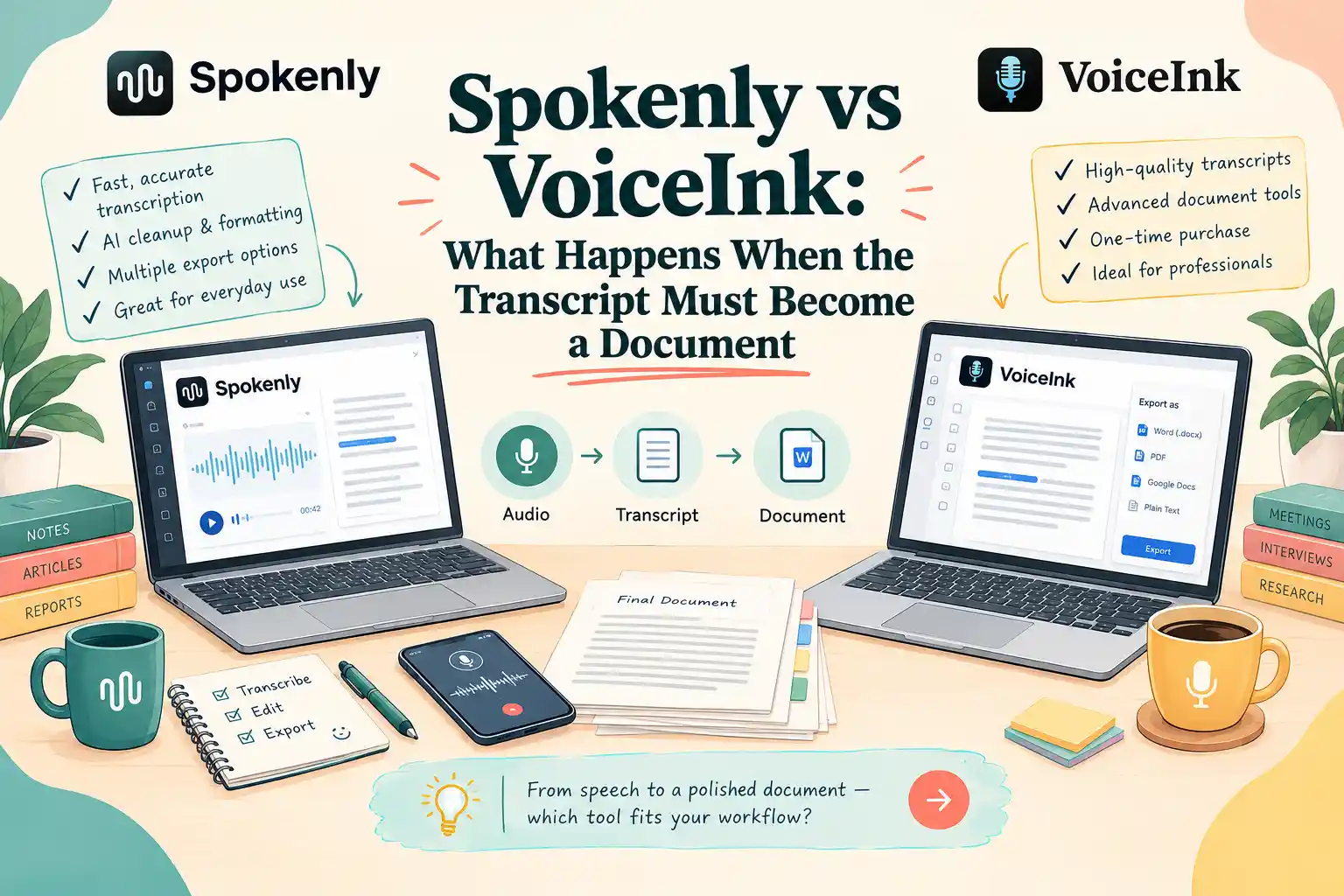 spokenly vs voiceink