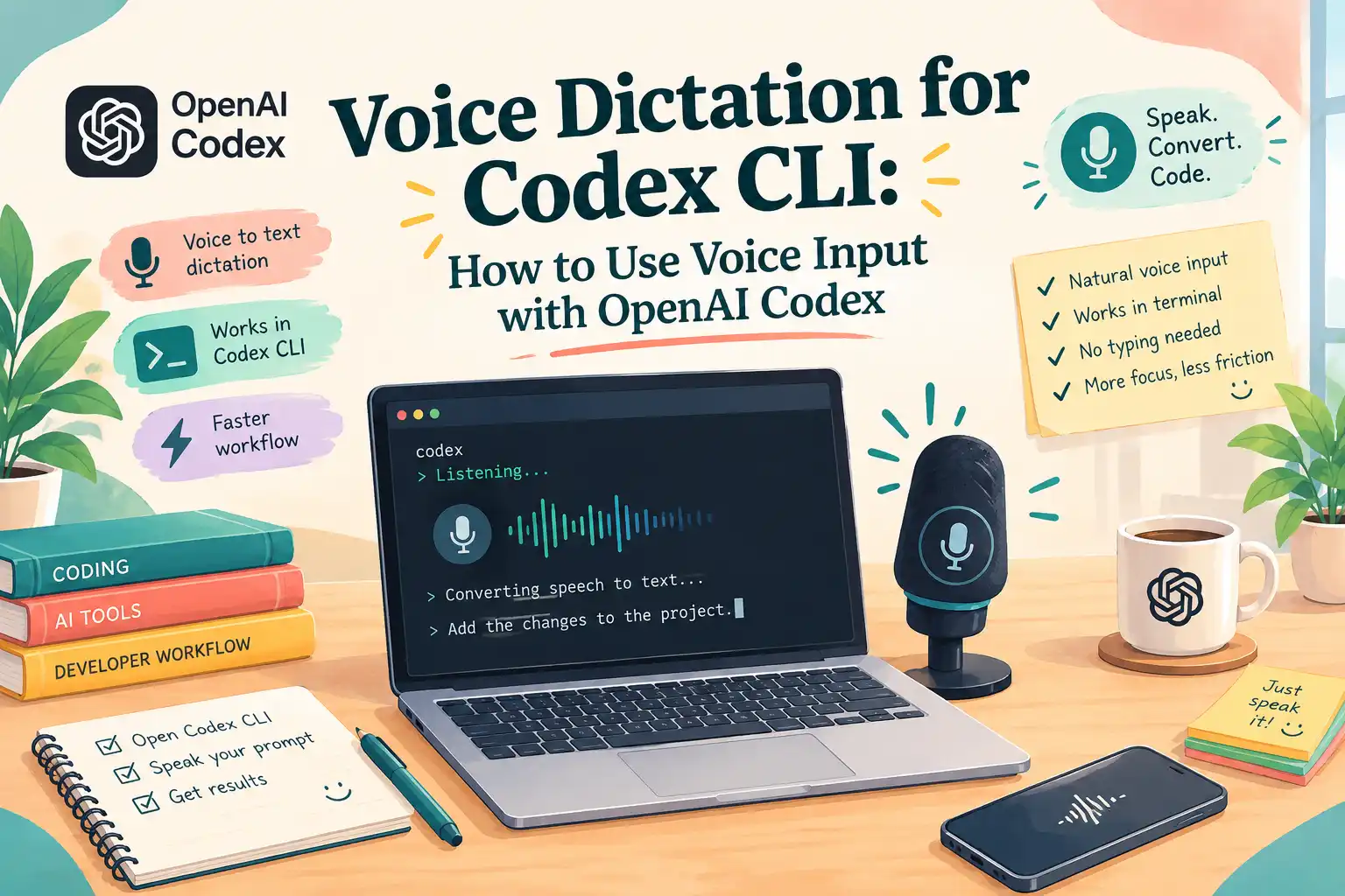 voice dictation for codex