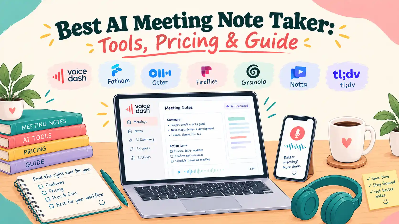 Best AI Meeting Note Taker: Tools, Pricing & Guide