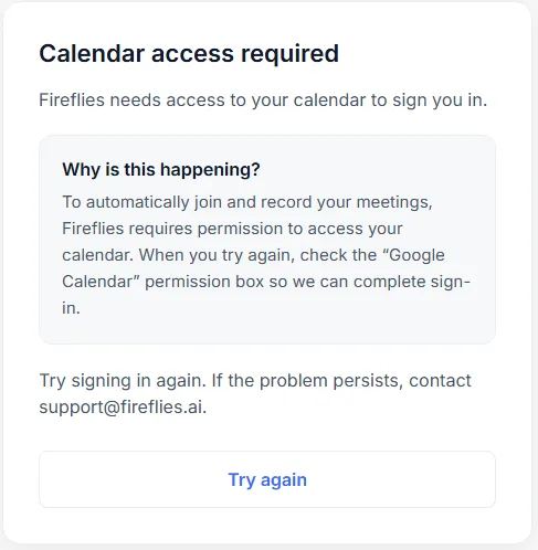 Fireflies login 2nd friction