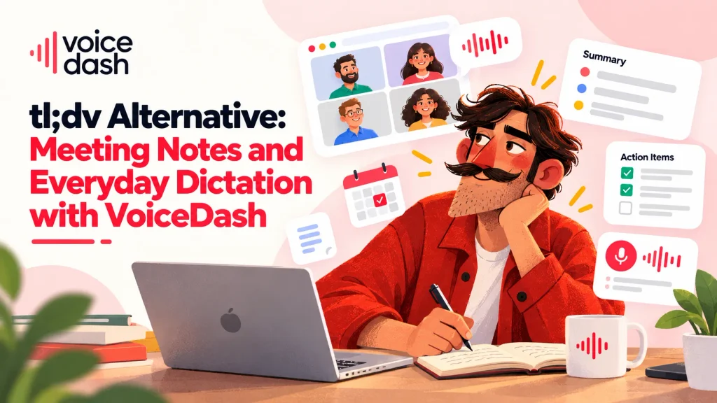 tl;dv vs VoiceDash: Meeting Notes & Dictation 2 VoiceDash Meeting Notes Workspace